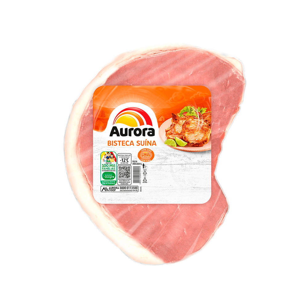 BISTECA SUÍNA CONGELADA AURORA