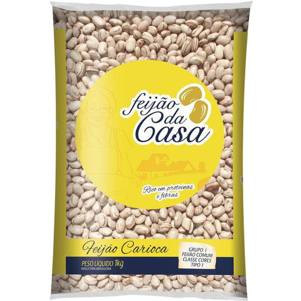 FEIJÃO CARIOCA DA CASA 1KG