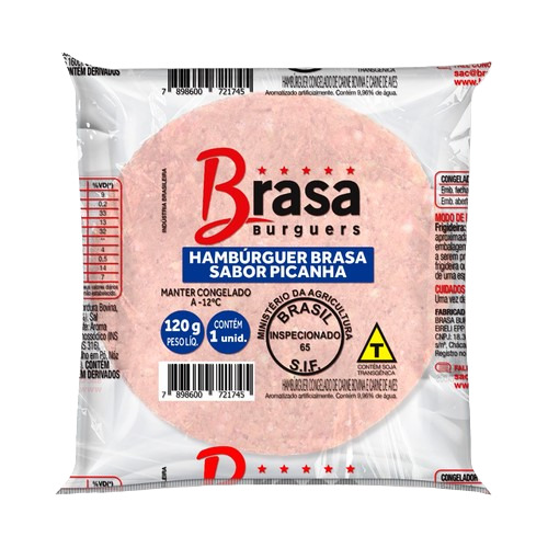 HAMBURGUER PICANHA BRASA BURGUERS 56G