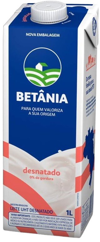 LEITE UHT DESNATADO BETÂNIA EDGE 1 LT