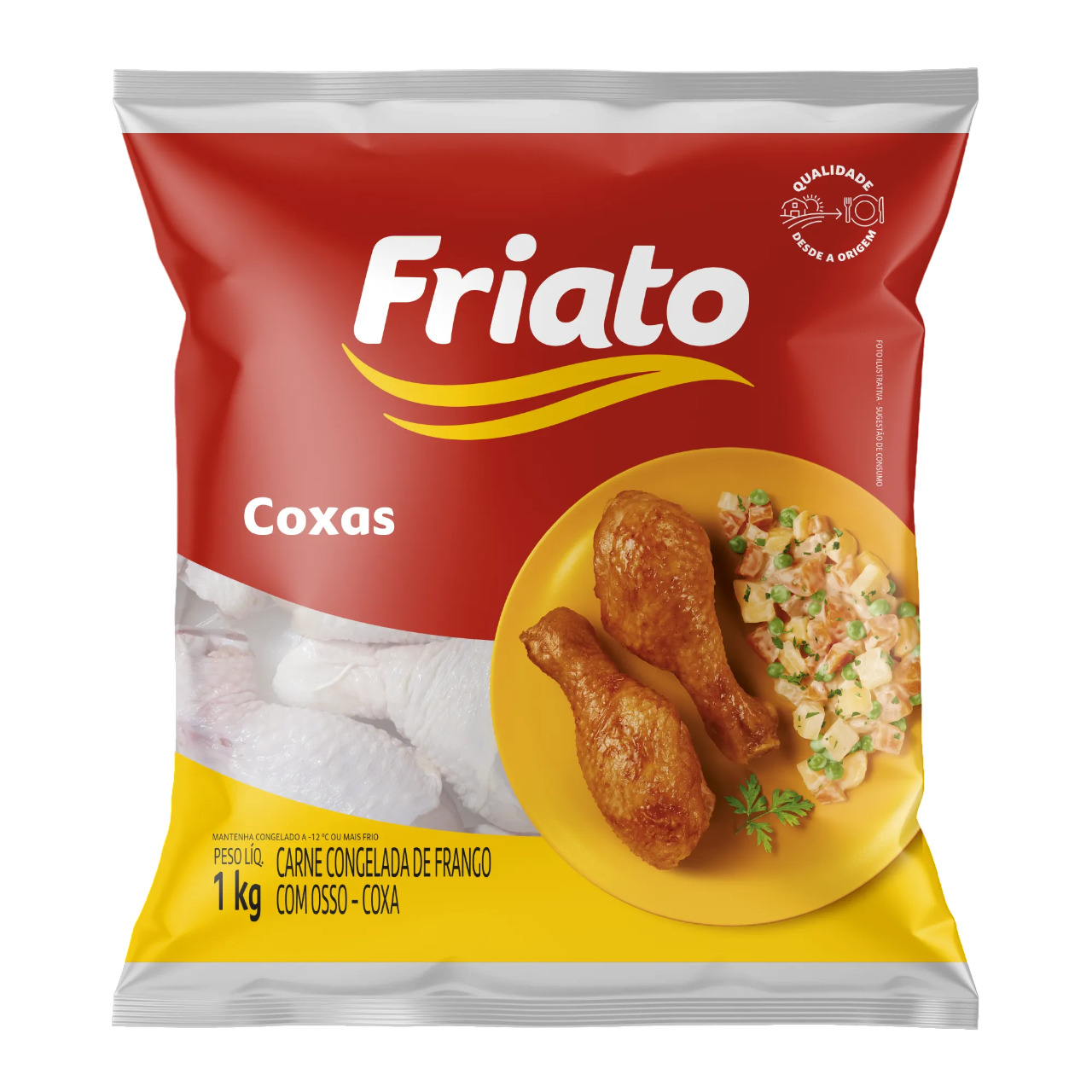 COXA DE FRANGO CONGELADA IQF 1KG FRIATO