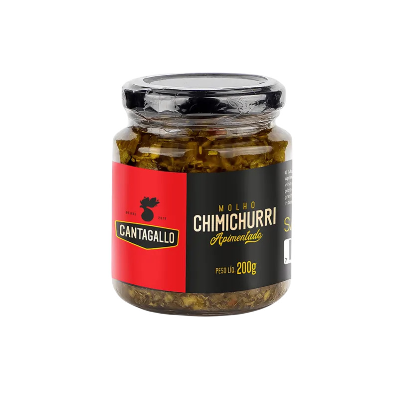 MOLHO CHIMICHURRI APIMENTADO 200G CANTAGALLO