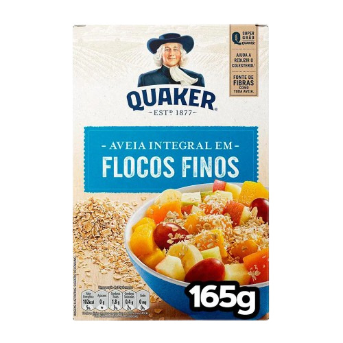 AVEIA EM FLOCOS FINOS QUAKER 165G