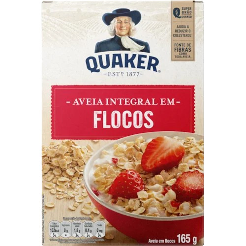 AVEIA EM FLOCOS QUAKER 165G