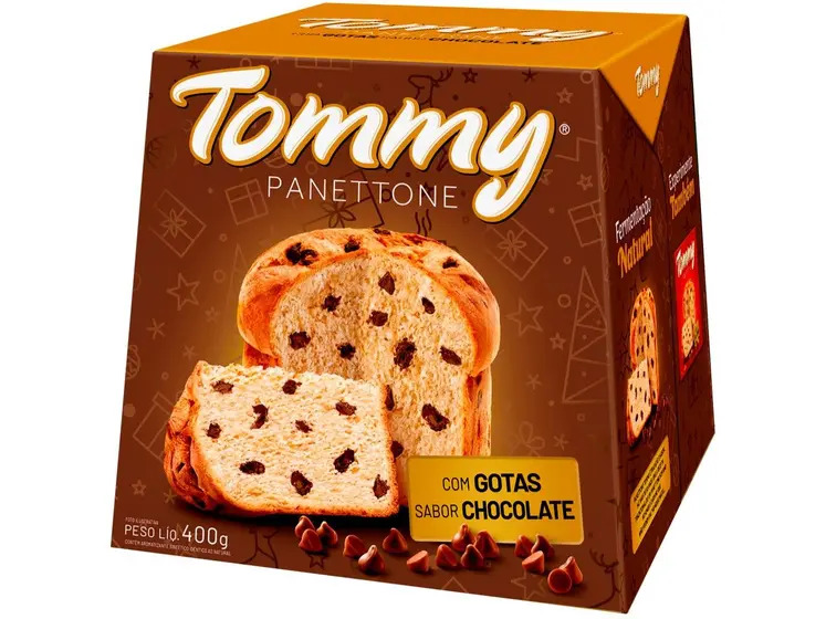 PANETTONE TOMMY GOTAS DE CHOCOLATE 400G