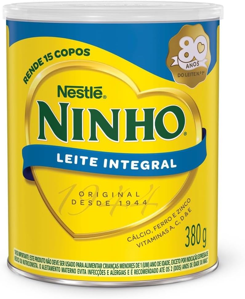 LEITE EM PÓ INTEGRAL NINHO 380G NESTLÉ