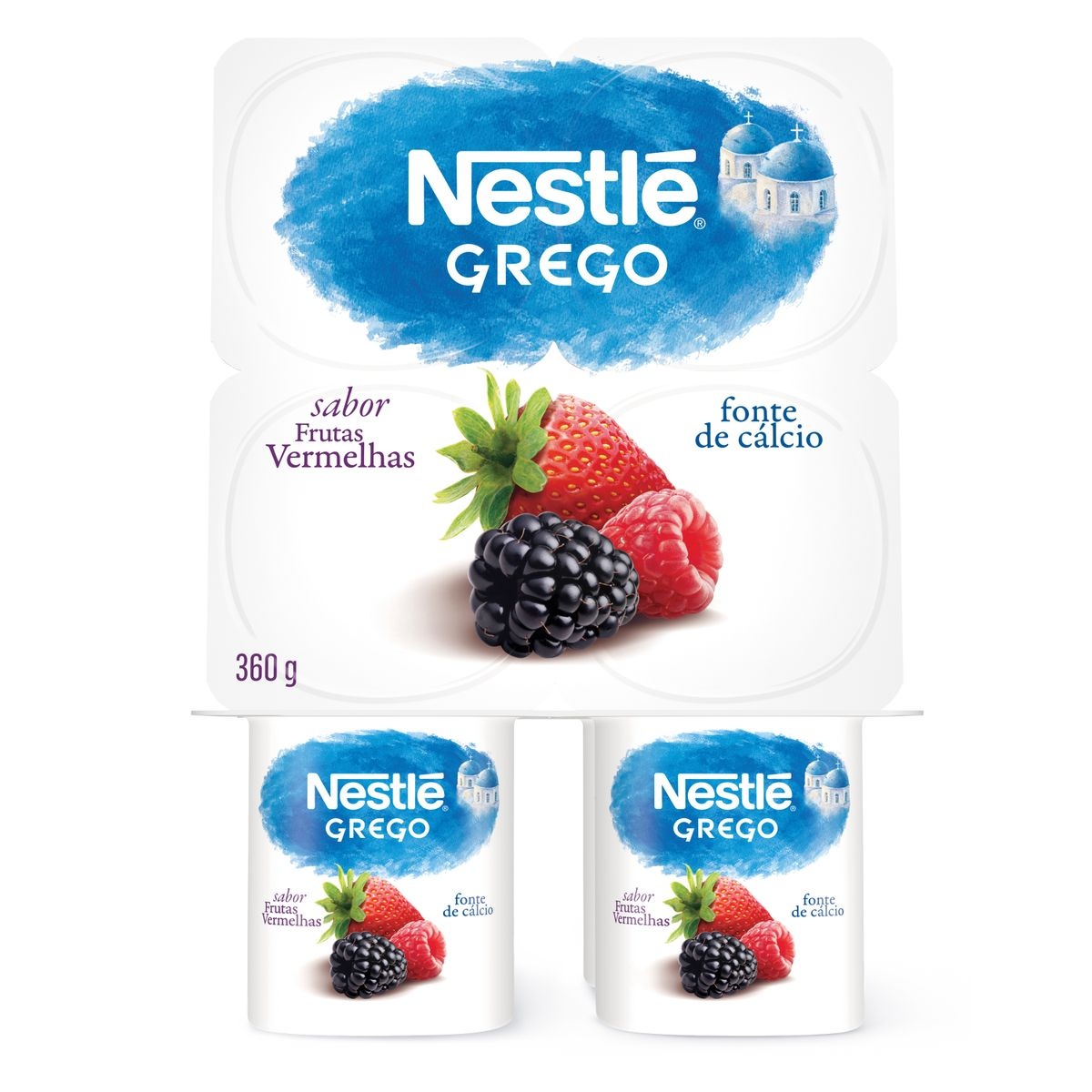 IOGURTE GREGO FRUTAS VERMELHAS NESTLÉ 360G