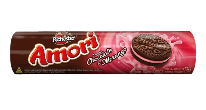 BISCOITO REC CH/MOR AMORI RICHESTER 125G
