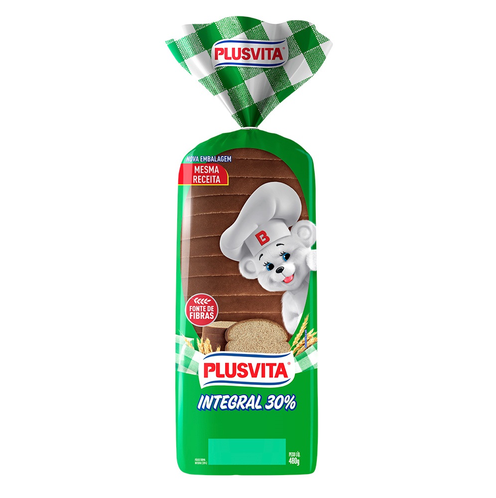 PÃO PLUSVITA INTEGRAL 480G