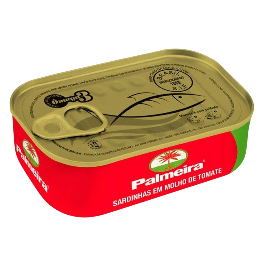 SARDINHA PALMEIRA TOMATE PL125G PD75G