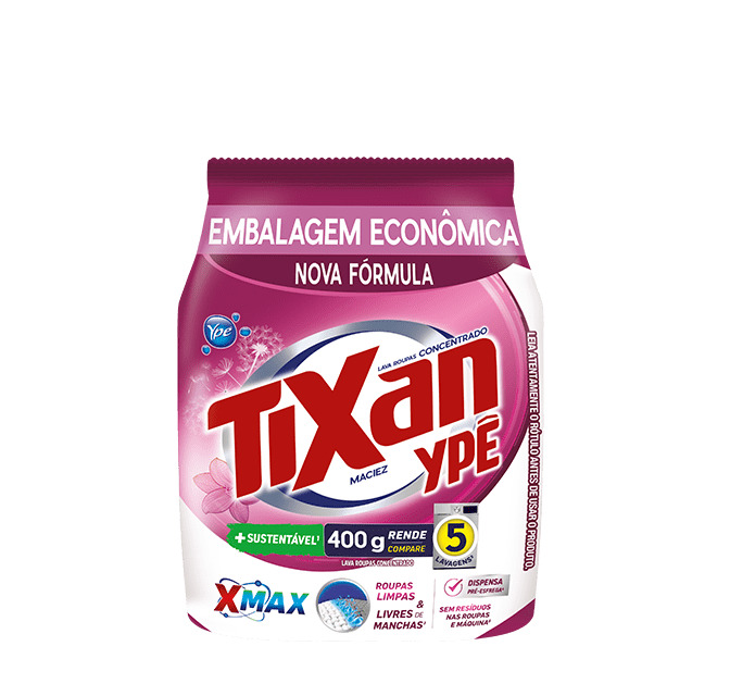 DETERGENTE EM PÓ TIXAN MACIEZ SACHÊ 400G