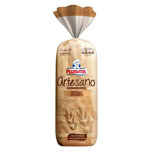 PÃO PLUSVITA ARTESANO ORIGINAL 500G