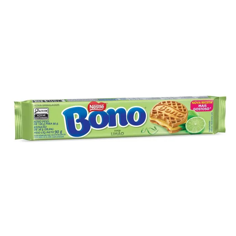 BISCOITO RECHEADO LIMÃO BONO 90G NESTLÉ