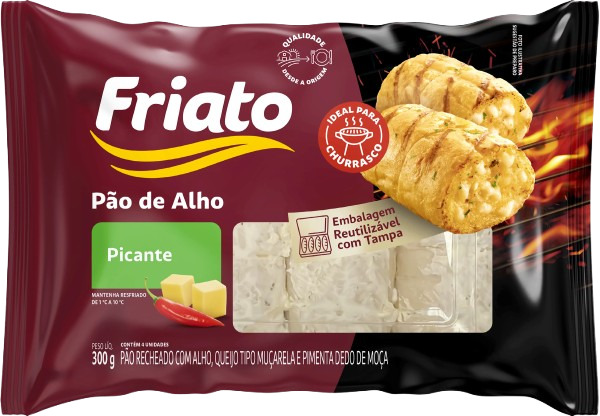 PÃO DE ALHO PICANTE FRIATO 300G