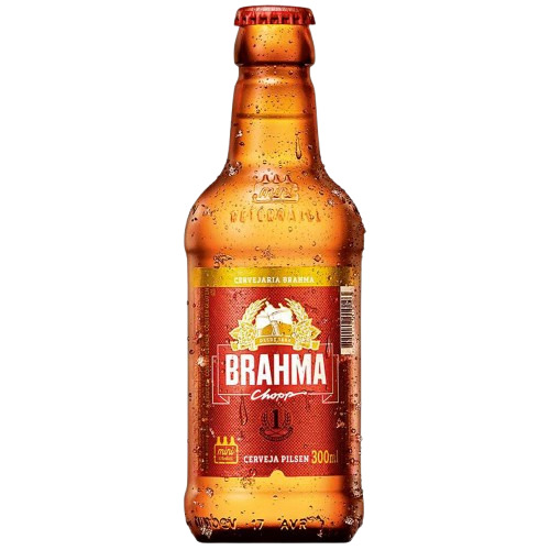 CERVEJA BRAHMA CHOPP GARRAFA 300ML
