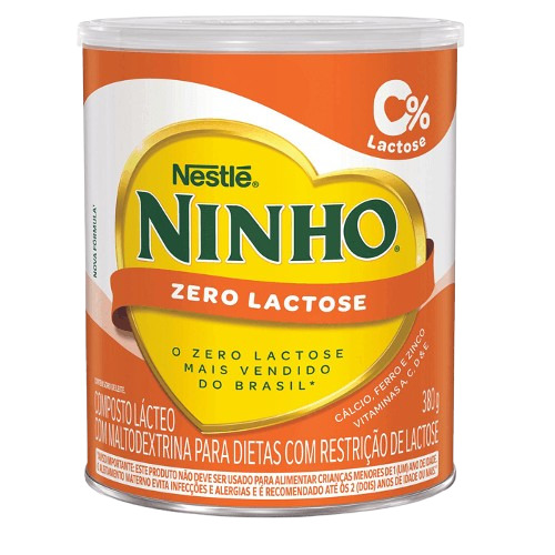 LEITE NINHO PÓ ZERO LACTOSE 380G