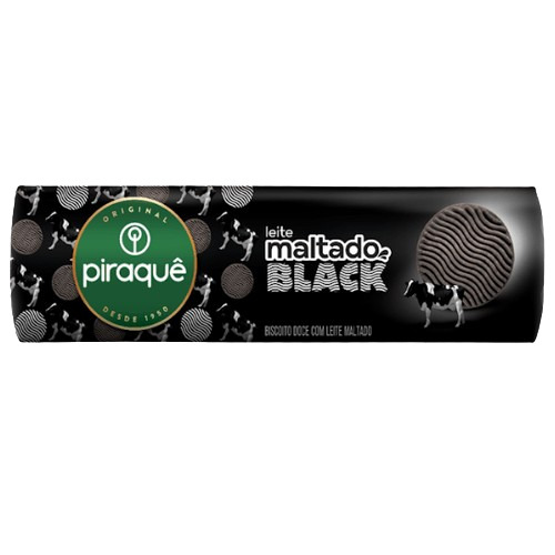 BISC LEITE MALTADO BLACK BAU PIRAQUE 85G