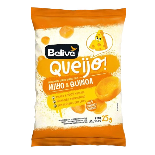 SALGADINHO QUEIJO MILHO QUIN BELIVE 25G
