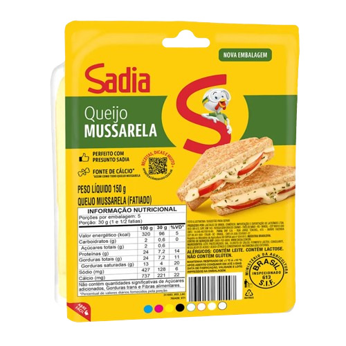 QUEIJO MUSSARELA FATIADO SADIA 150G