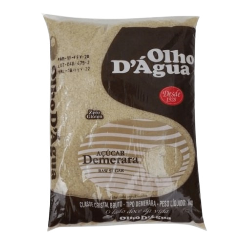 AÇÚCAR DEMERARA OLHO D ÁGUA 1KG