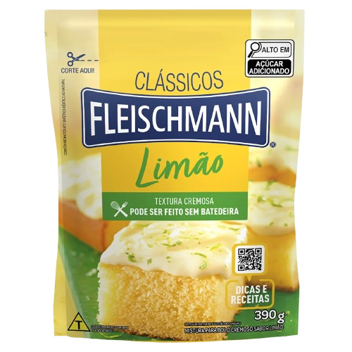 MISTURA PARA BOLO TRADICIONAL LIMÃO FLEISCHMANN 390G