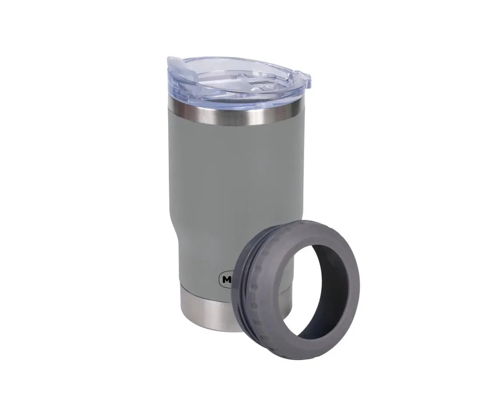 COPO TERMICO 5 EM 1 CINZA 420ML MOR