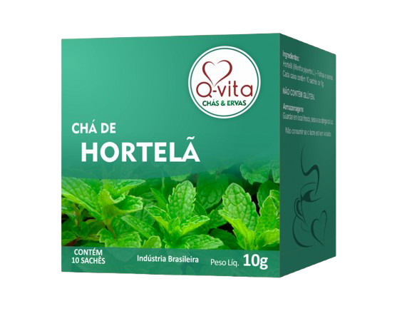 CHÁ DE HORTELA Q-VITA 10G