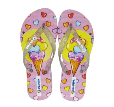 CHINELO OLINDA KIDS FEMININO SORVETE TAMANHO 26