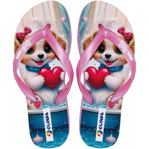CHINELO OLINDA KIDS FEMININO LOVE TAMANHO 32