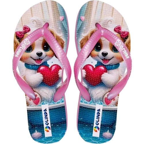 CHINELO OLINDA KIDS FEMININO LOVE TAMANHO 30