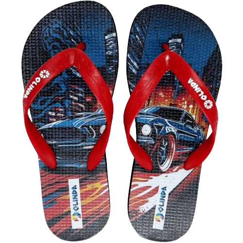 CHINELO OLINDA KIDS MASCULINO CARRO TAMANHO 32
