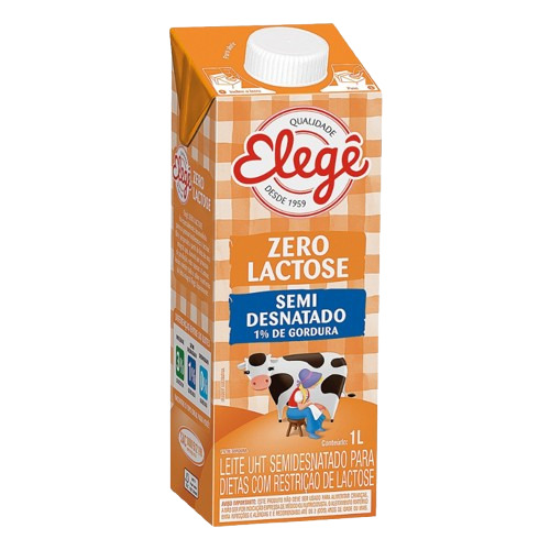 LEITE UHT SEMI ZERO LACTOSE ELEGÊ 1 LT