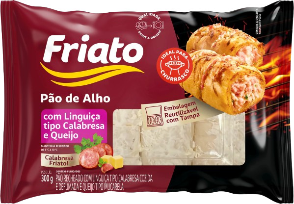 PÃO DE ALHO COM CALABRESA FRIATO 400G