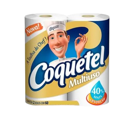 PAPEL TOALHA COQUETEL 50FL COM 2RL