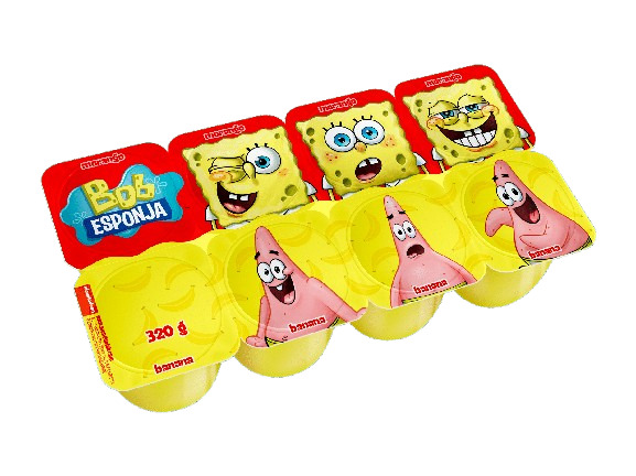 IOGURTE PETIT SUISSE MORANGO BANANA BOB ELEGÊ 320G