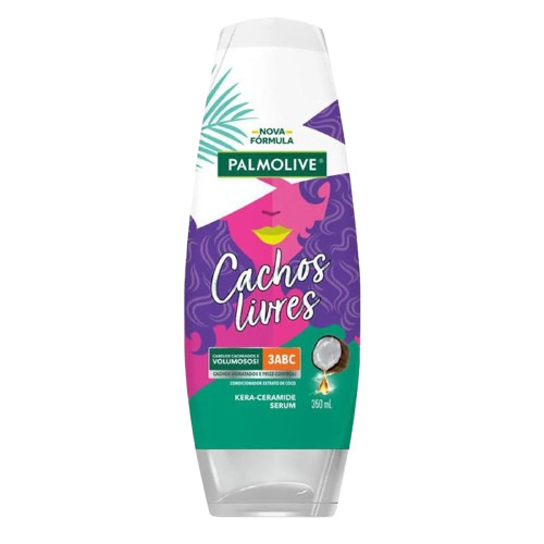 CONDICIONADOR PALMOLIVE CACHOS LIVRES 3ABC 350ML