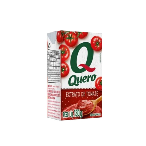 EXTRATO DE TOMATE LT QUERO CAIXA 130G