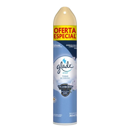 DESODORIZADOR GLADE AEROSOL TOQUE MACIEZ OF 360ML