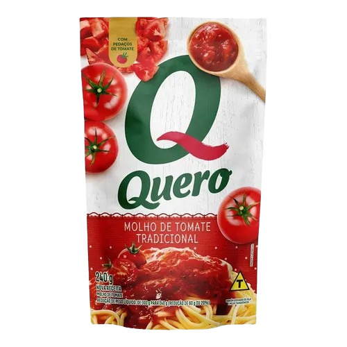 MOLHO TOMATE TRADICIONAL QUERO SACHET 240G