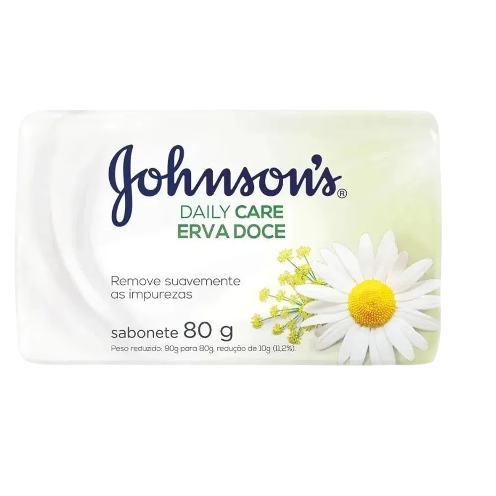SABONETE JOHNSONS EM BARRA ERVA DOCE 80G