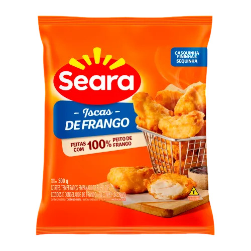 ISCAS DE FRANGO EMPANADO TRADICIONAL SEARA 300G