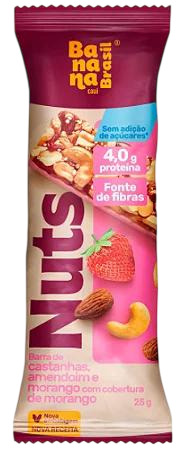 BARRA DE CEREAL NUTS MORANGO 25G