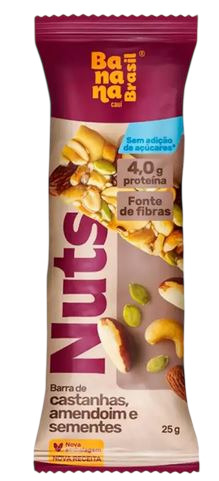 BARRA DE CEREAL NUTS SEMENTES 25G