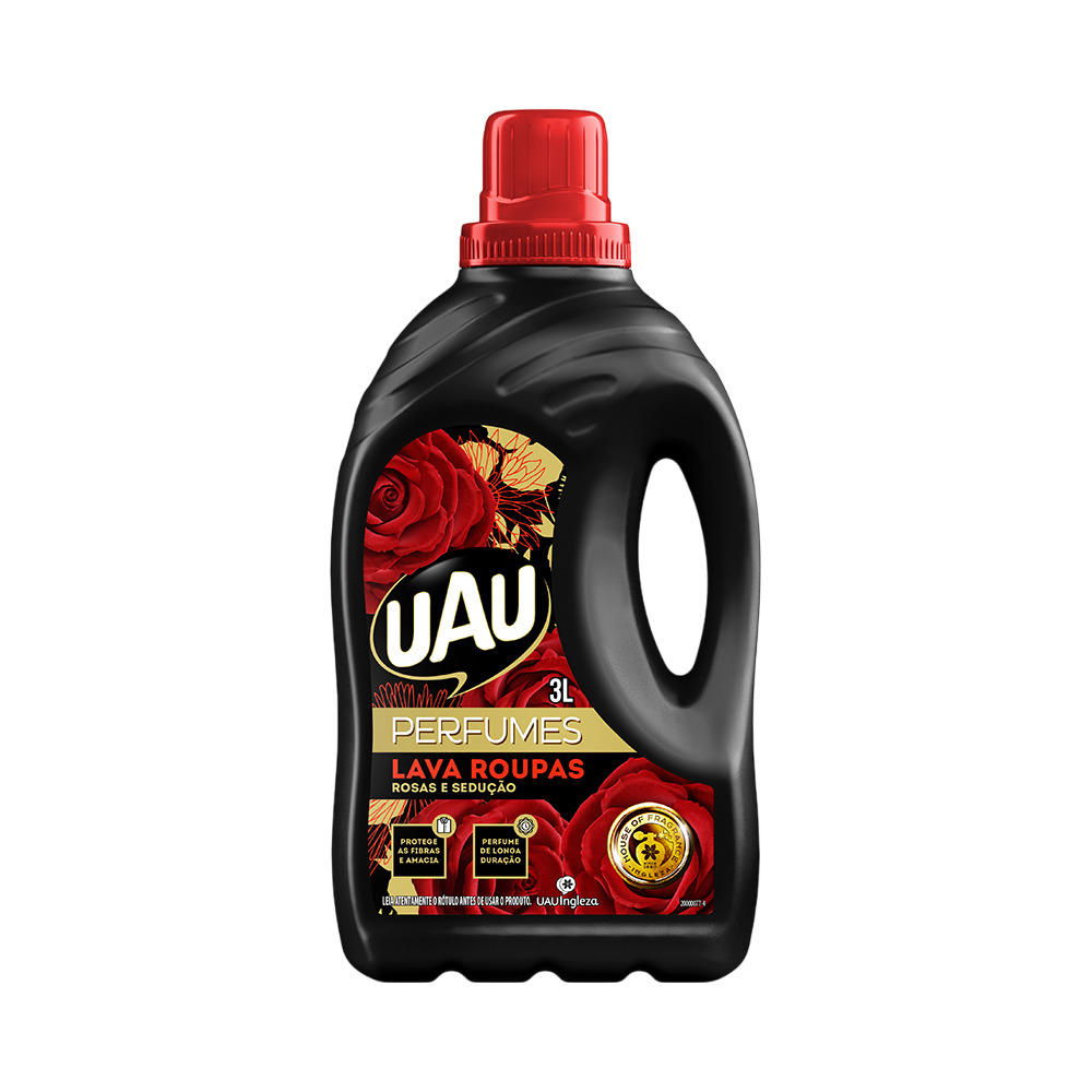 LAVA ROUPA UAU ROSAS E SEDUÇÃO 3L