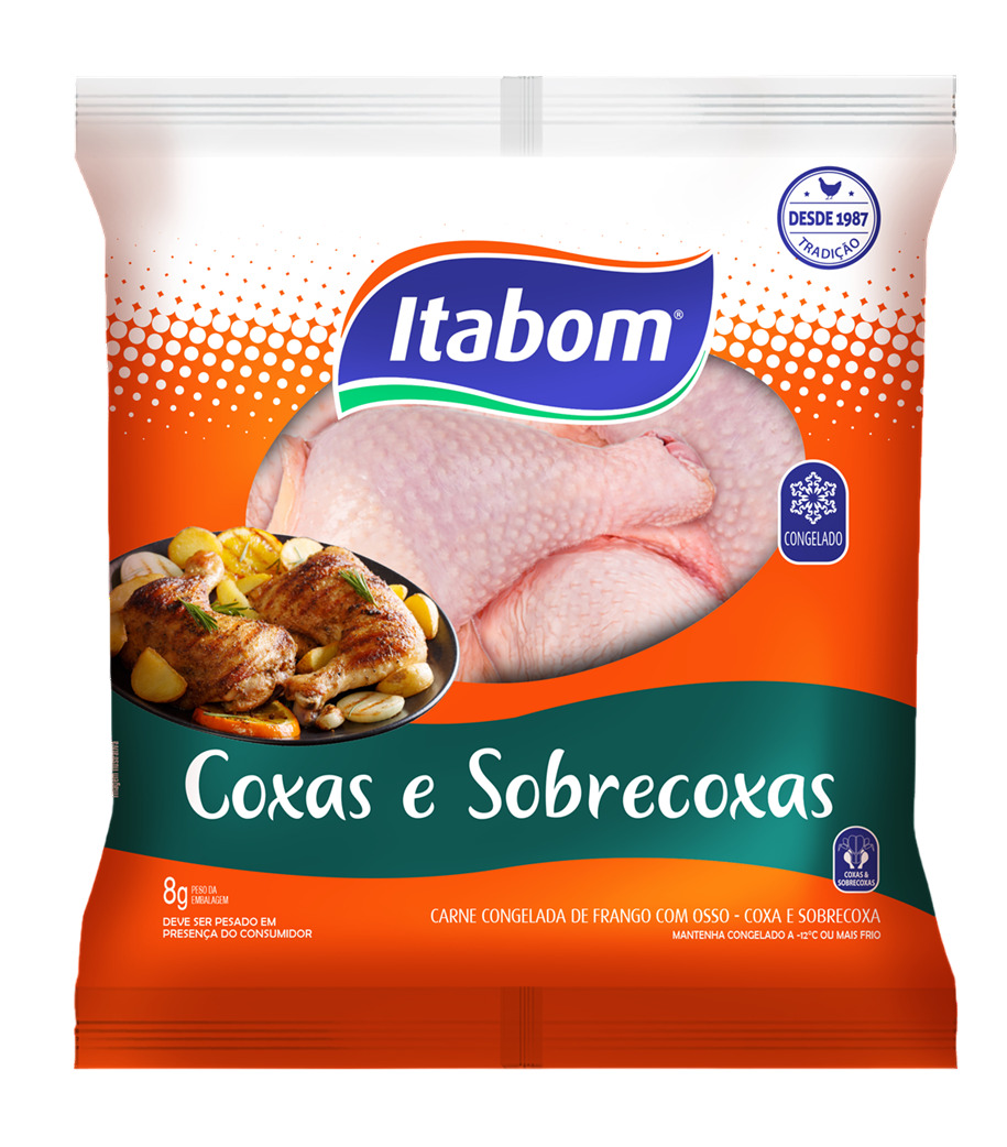 COXA E SOBRECOXA DE FRANGO INDIVIDUAL ITABOM