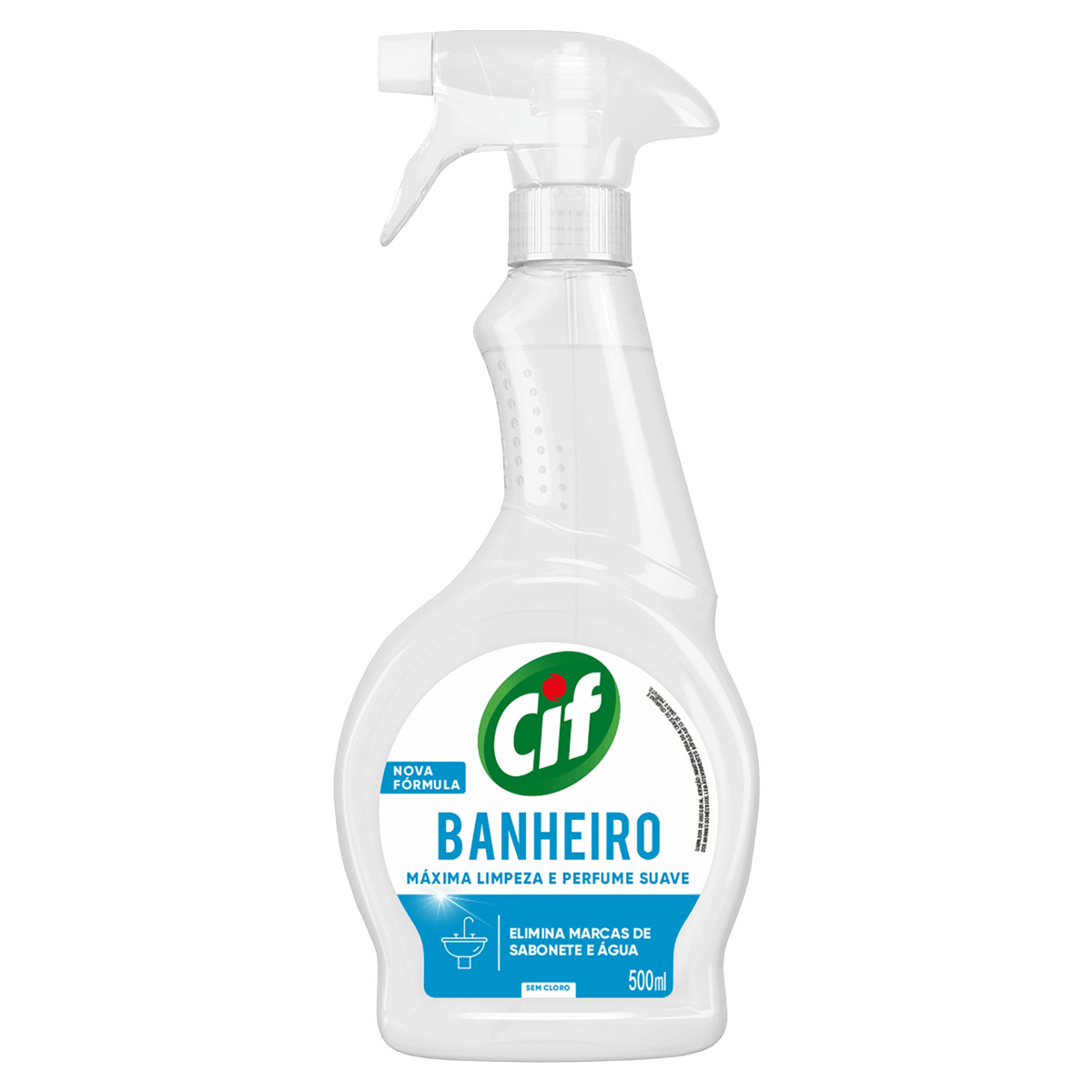 LIMPADOR CIF BANHEIRO HIGIENIZAÇÃO PROFUNDA SEM CLORO 500ML