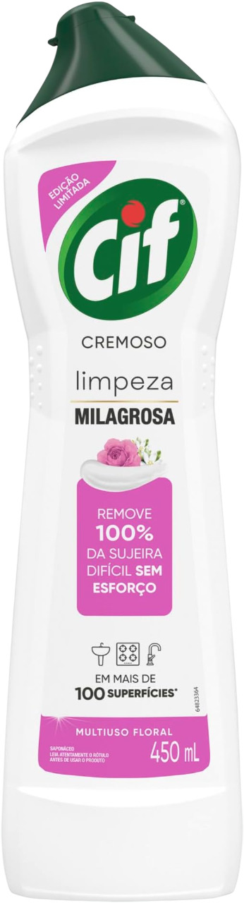 CIF CREMOSO LIMPEZA PROFUNDA JASMIM 450ML