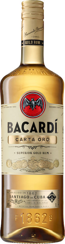 RUM BACARDI CARTA OURO 980ML