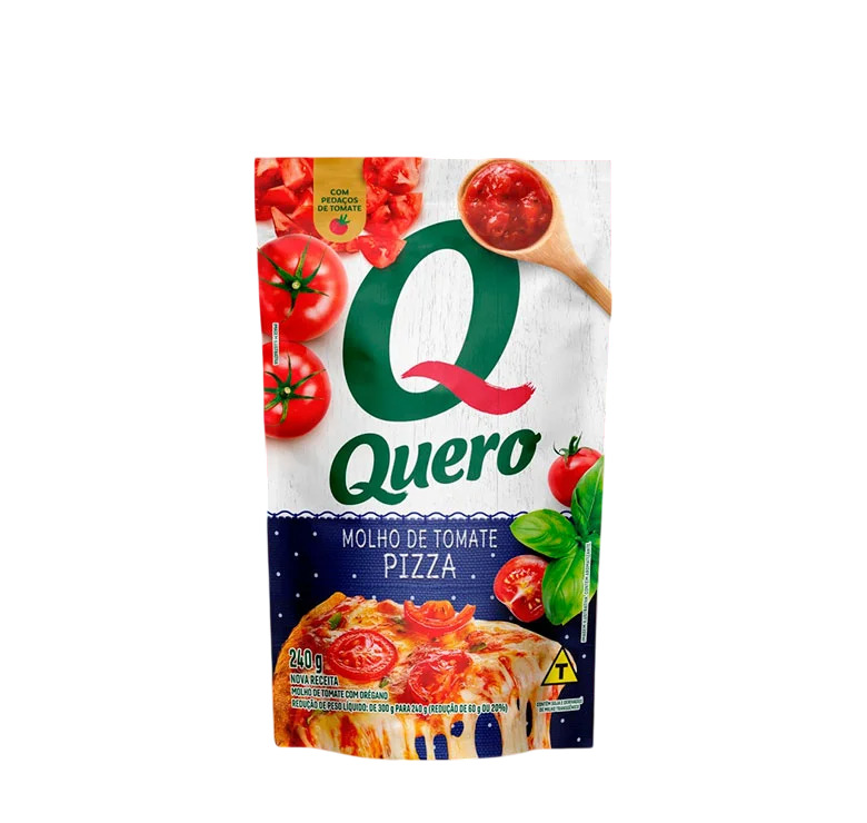 MOLHO DE TOMATE PIZZA QUERO SACHÊ 240G
