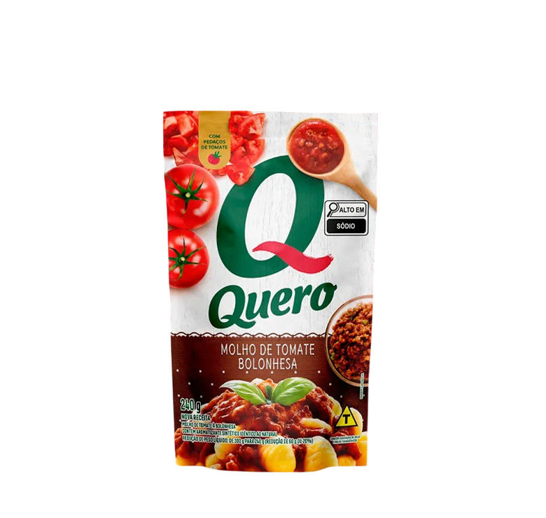 MOLHO DE TOMATE BOLONHESA QUERO SACHÊ 240G